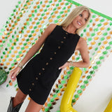 Higher Class Mini Dress - Black