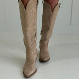 Maverick Western Boot - Beige