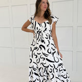 Leena Midi Dress - Ivory