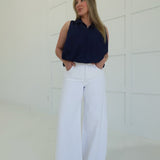 Off-Duty Ivory Jeans
