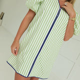 This or That Mini Dress - Lime