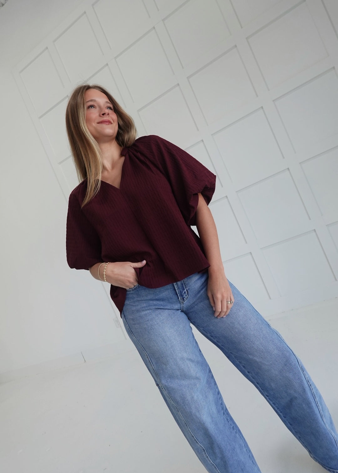 Arbitrary Top - Burgundy