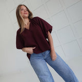 Arbitrary Top - Burgundy