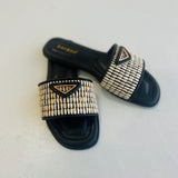 Kai Woven Slide - Black
