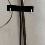 Pave Edged Oval Hoops