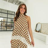 Olive's Plaid Blouse