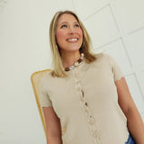 Swing of Things Cardi Top - Ivory