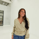 Taysia Wrap Sweater