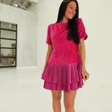 Carney Mini Dress - Hot Pink