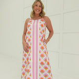 Dippin' Daisy Midi Dress - Pink