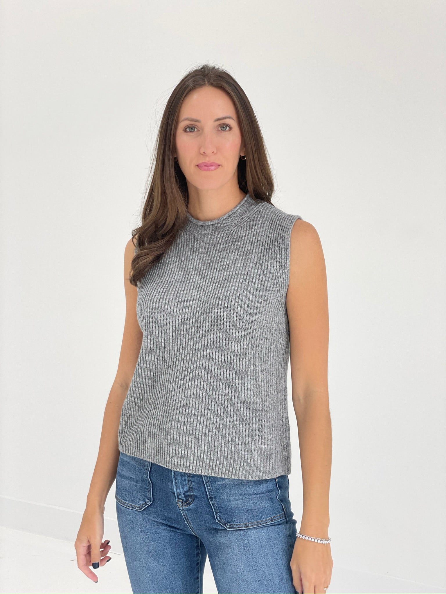 Melanie Sweater Top - H Grey