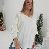 Embracing The Casual Top - Cream