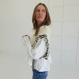 Presley Striped Vest Blouse