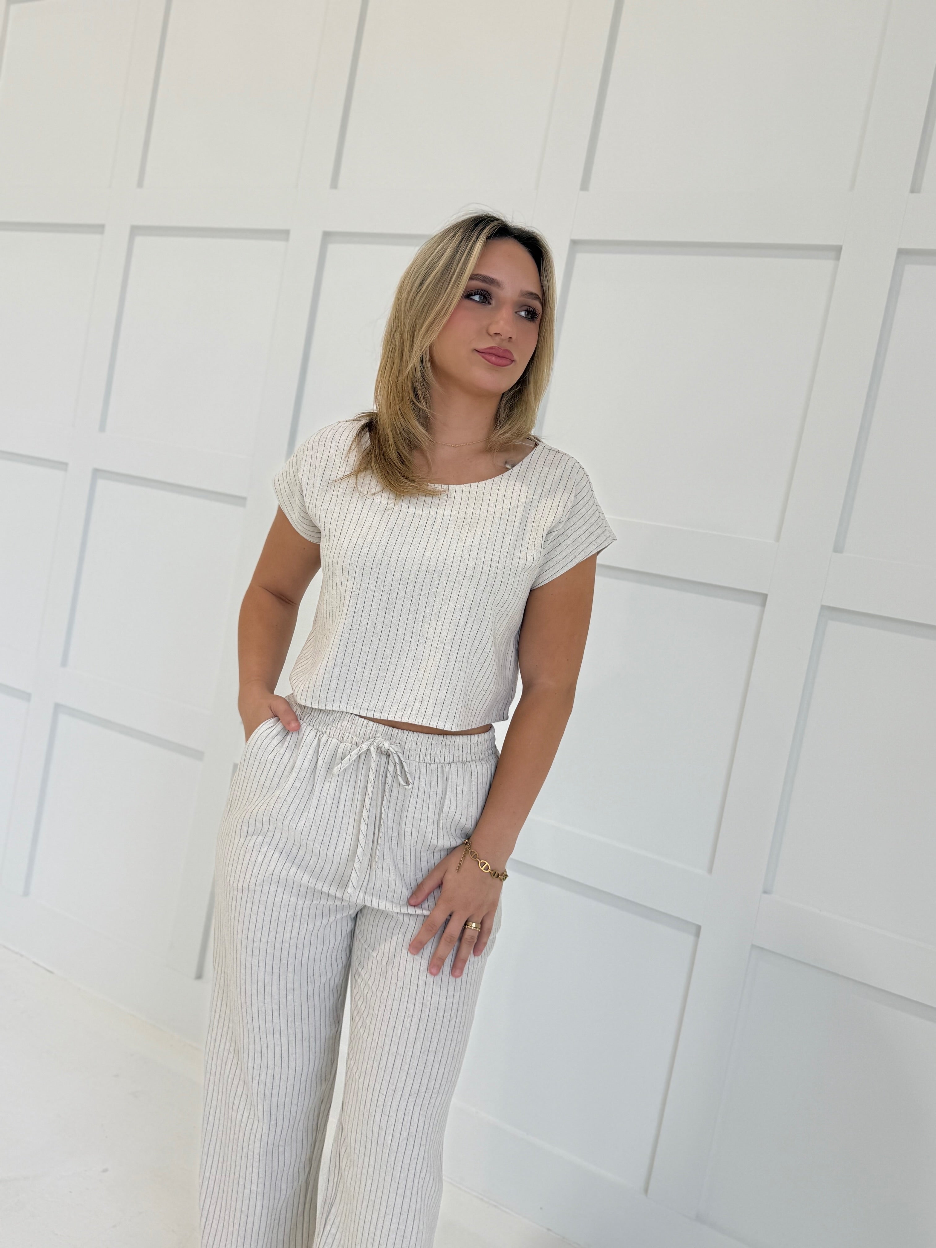 Blanca Linen Set - Natural