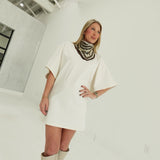 Catie Batwing Dress - Cream