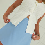 Entangled Sweater Top - White