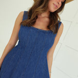 Denim and Daisies Midi Dress