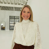Chaste Jacquard Blouse