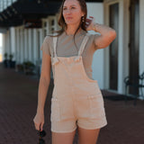 Seasons Tied Romper - Sand Beige