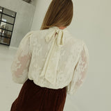 Chaste Jacquard Blouse
