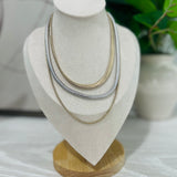 Triple Chain Layered Necklace