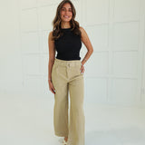 Caldwell Belted Pants - Beige