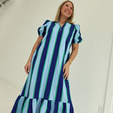 Jana Puff Sleeve Midi Dress