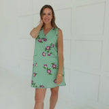 Vineyard Mini Dress - Green