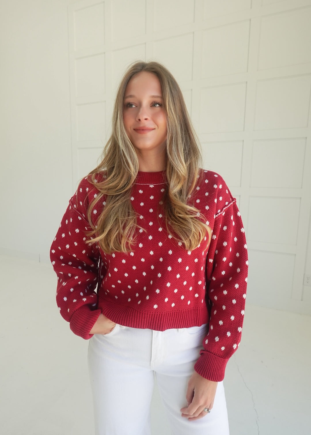 The Hooper Sweater - Red