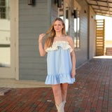 Shelton Mini Dress - Blue