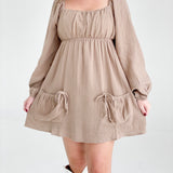 Last a Lifetime Dress - Taupe