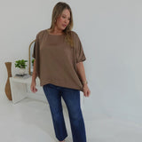 Upperclass Blouse - Mocha