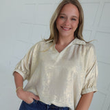 Pearlized Blouse - Pearl