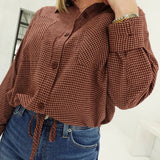 Baber Plaid Top