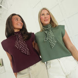 Park Ave. Knit Top - Burgundy
