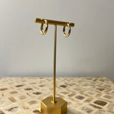 Small Latch Tube Hoops - Gold