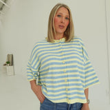 Nora Striped Cardi - Yellow