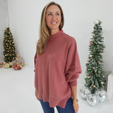 Side Quest Sweater - Winter Rose