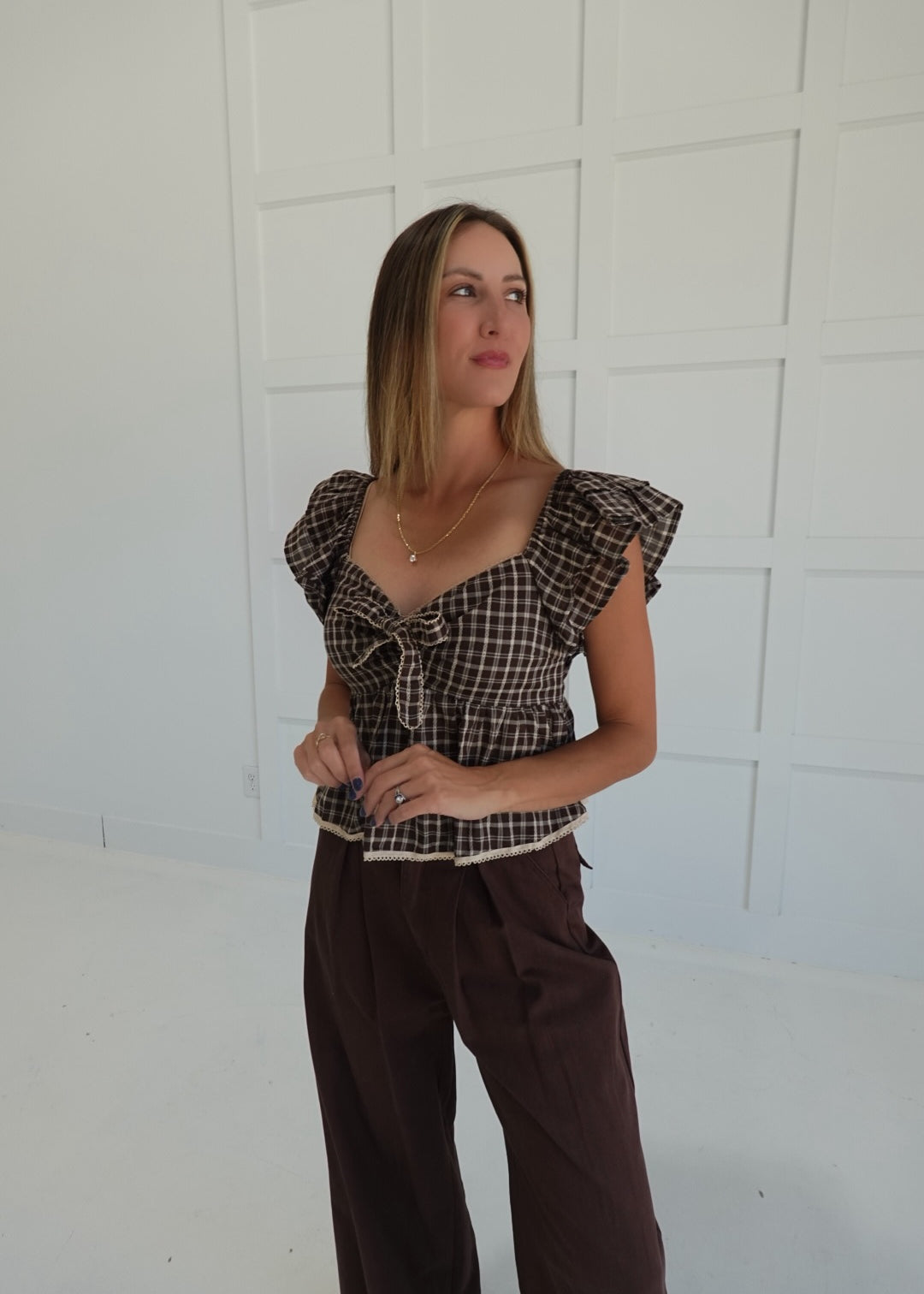 Bethanne Gingham Top