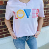 Lover Graphic Tee - Pink