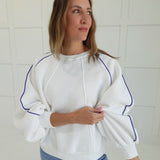 Sofia Piped Pullover