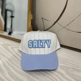 "Salty" Pinstripe Trucker - Blue