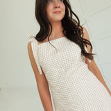 Southern Saturday Mini Dress - Taupe