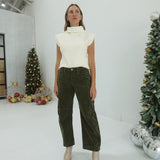 Sheridan Barrel Jeans - Moss