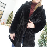 Stanton Faux Fur Coat - Black