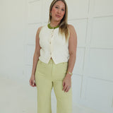 Chauncey Sleeveless Sweater - Cream