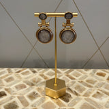 Bold Faceted Earrings
