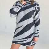 Zee Sweater Dress -Gray