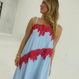 Monet Maxi Dress - Blue
