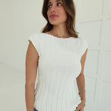Simple Way Top - Ivory